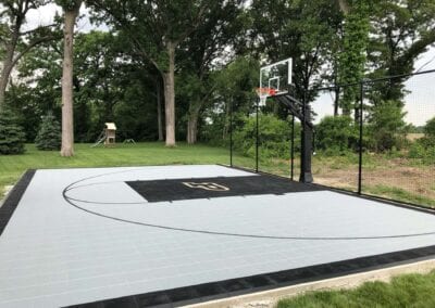 how to build a basketball court dimensions