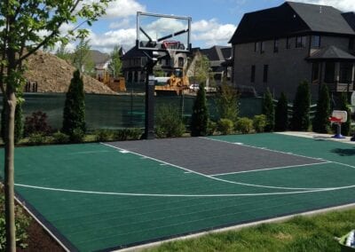 backyard court for basketball