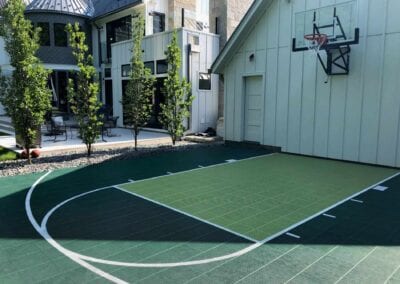 driveway basketball court