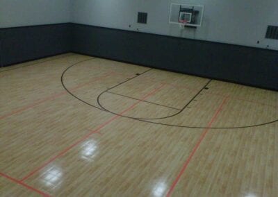 how to paint a basketball court