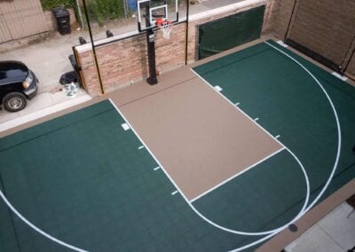 driveway basketball court