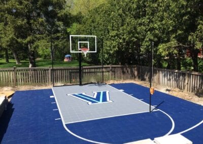navy blue basketball court