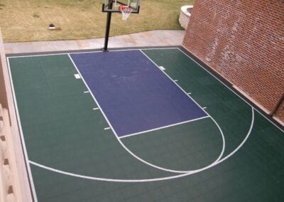 backyard basketball court