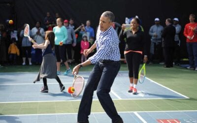 President Obama Plays Tennis on Our Sport Court