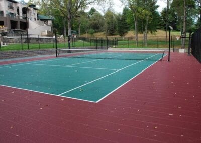 Backyard Tennis Court indiana