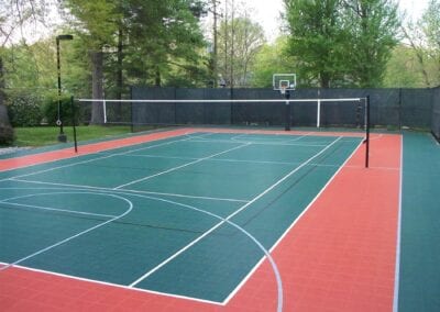 size of backyard volleyball court