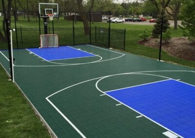 mini basketball court size