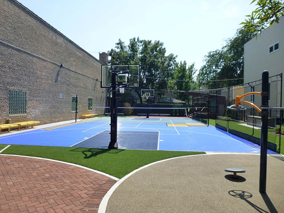 New MultiUse School Court Sport Court Midwest