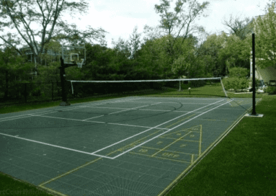 backyard volleyball court