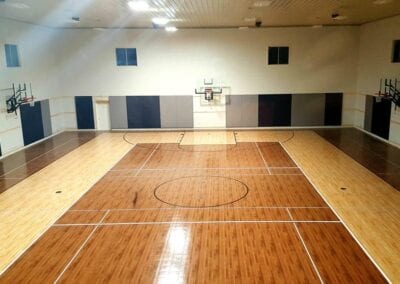 basketball training facility size