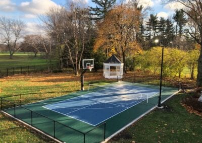 build a backyard tennis court