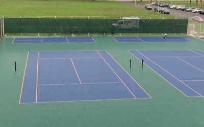 West Side Academy Tennis and Pickleball Installation