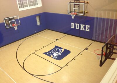 multiple hoops for basketball court