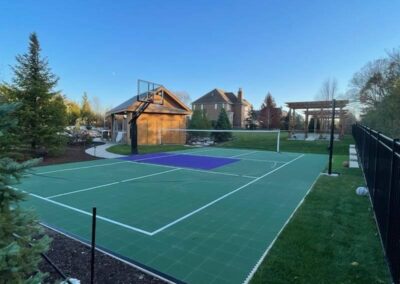 how to build a backyard volleyball court