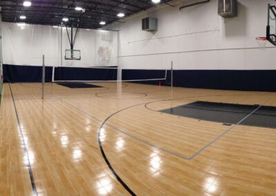 indoor volleyball court size