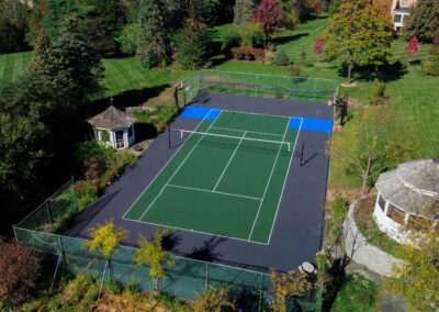 backyard tennis court
