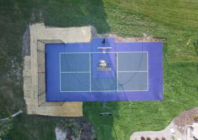 build a backyard volleyball court