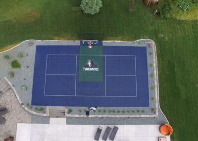 basketball court for landscaping