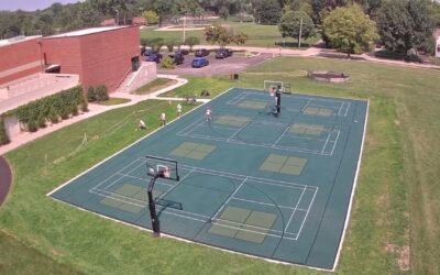 New Outdoor Multi-Use Court at Lake Bluff Middle School