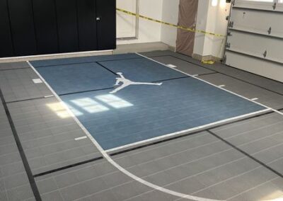 garage basketball court