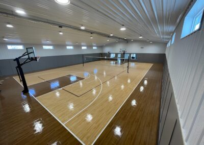 barn basketball court