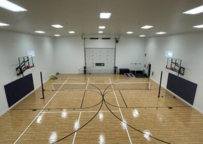 garage basketball court